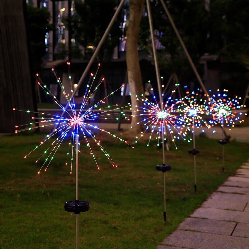 Waterproof Solar Garden Fireworks Lights