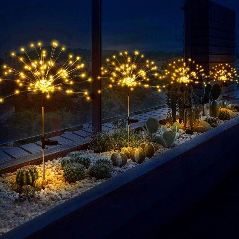 Waterproof Solar Garden Fireworks Lights