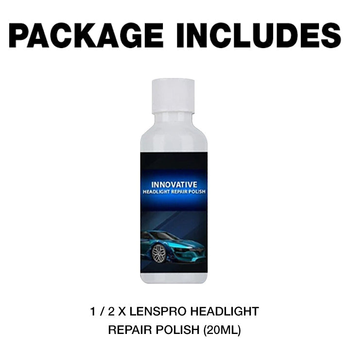 LensPro Headlight Repair Polish Spray