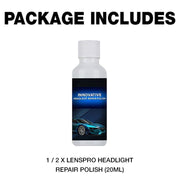 LensPro Headlight Repair Polish Spray