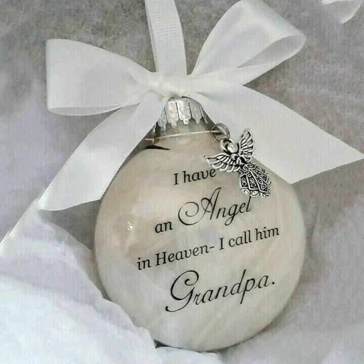 [Special Offer] Christmas Ornaments Feather Ball - Angel In Heaven Memorial Ornament