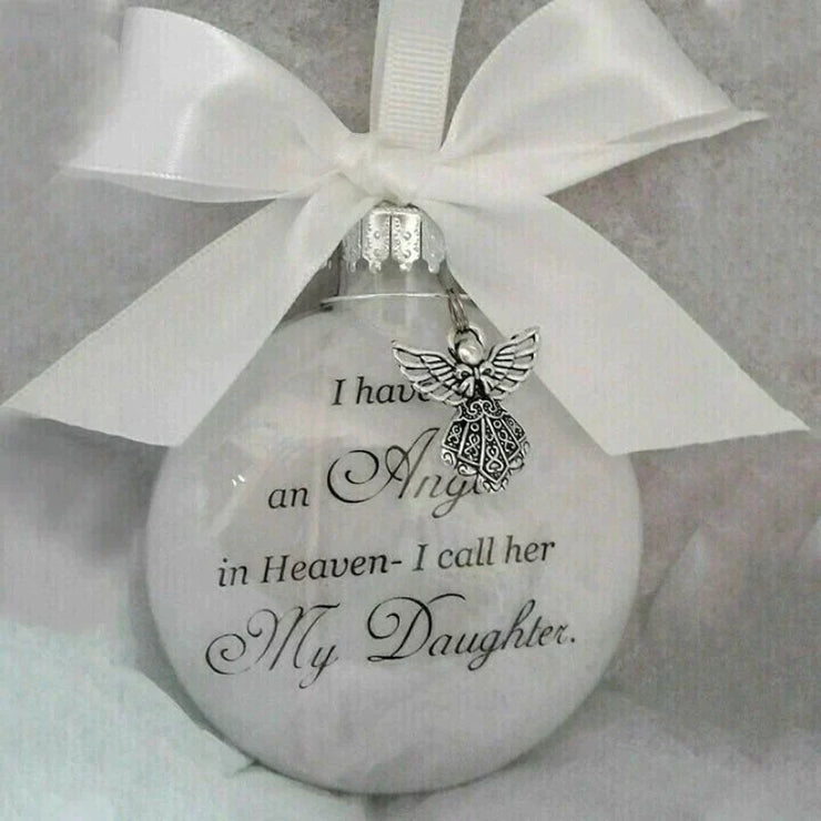 [Special Offer] Christmas Ornaments Feather Ball - Angel In Heaven Memorial Ornament