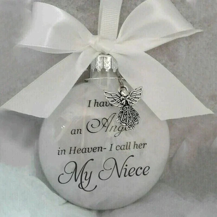 [Special Offer] Christmas Ornaments Feather Ball - Angel In Heaven Memorial Ornament