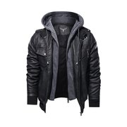 Premium Hooded Vindictation Leather Jacket