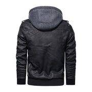 Premium Hooded Vindictation Leather Jacket