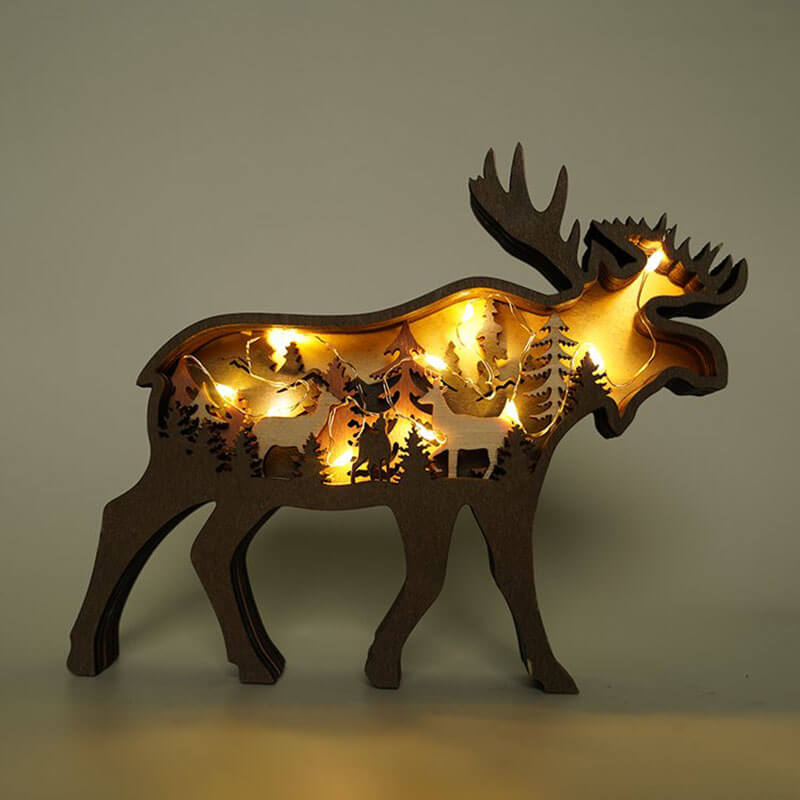 Moose Carving Handcraft Gift