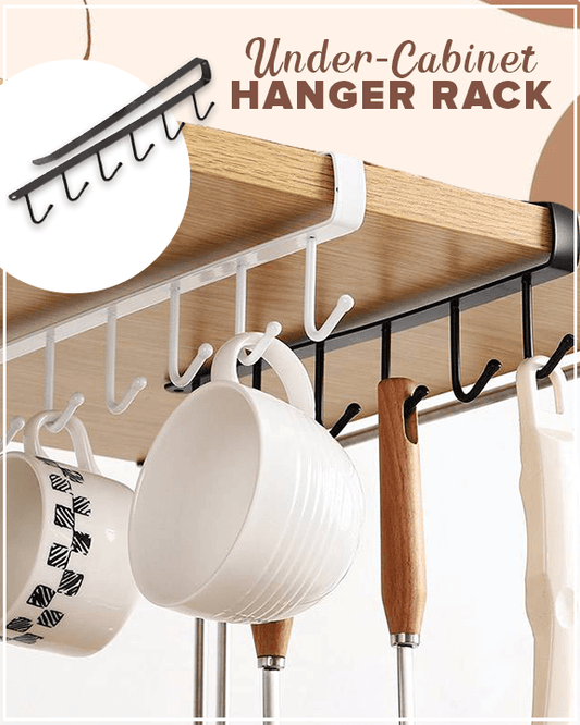 Under-Cabinet Hanger Rack (6 - 12Hooks)