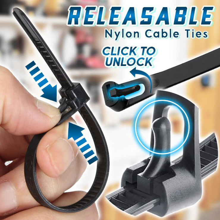 Releasable Nylon Cable Ties