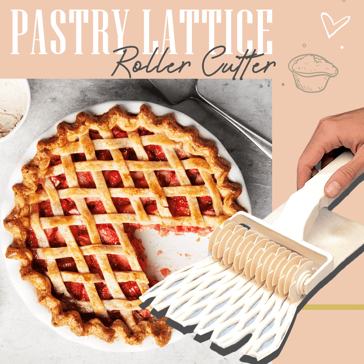 Pastry Lattice Roller Cutter & Pie Crust Wheel Set