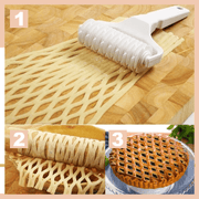 Pastry Lattice Roller Cutter & Pie Crust Wheel Set