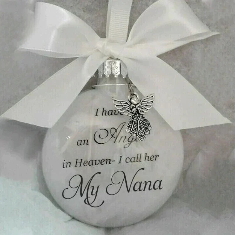 [Special Offer] Christmas Ornaments Feather Ball - Angel In Heaven Memorial Ornament