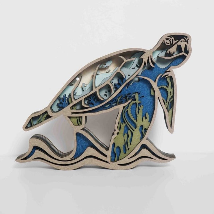 Sea Turtle Carving Handcraft Gift