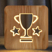 Trophy Wooden Decorative Light