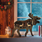 Moose Carving Handcraft Gift