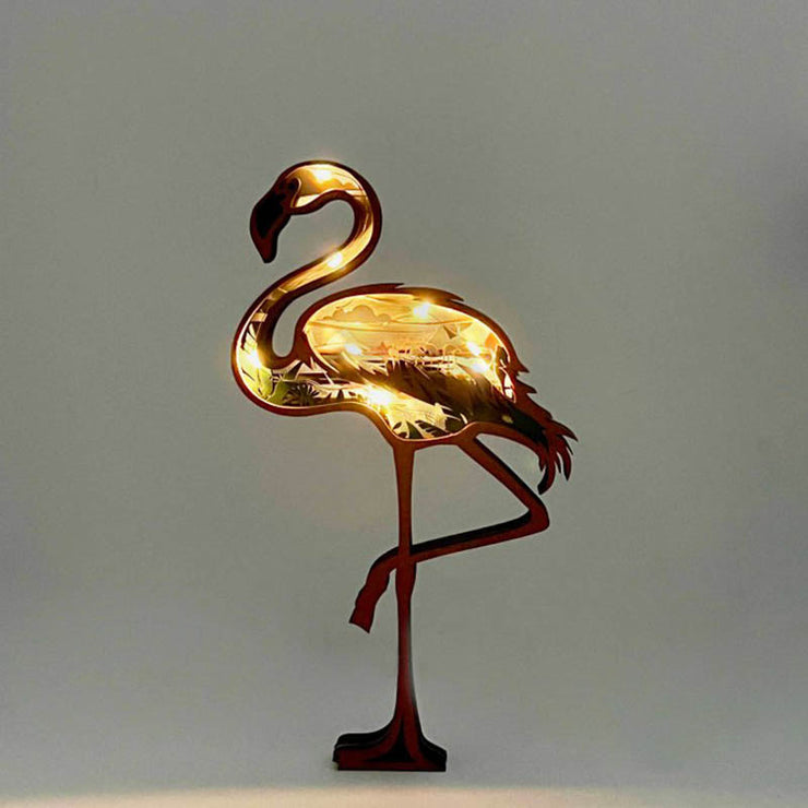 Flamingo Carving Handcraft Gift