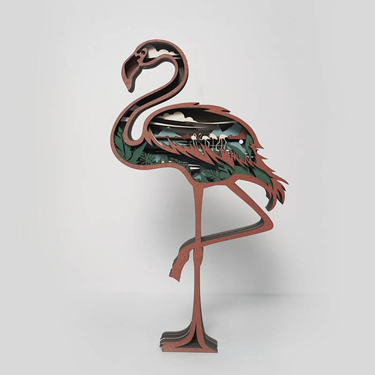 Flamingo Carving Handcraft Gift