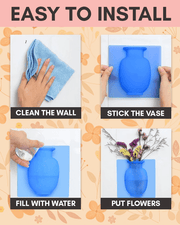 Stick-on Silicone Vase