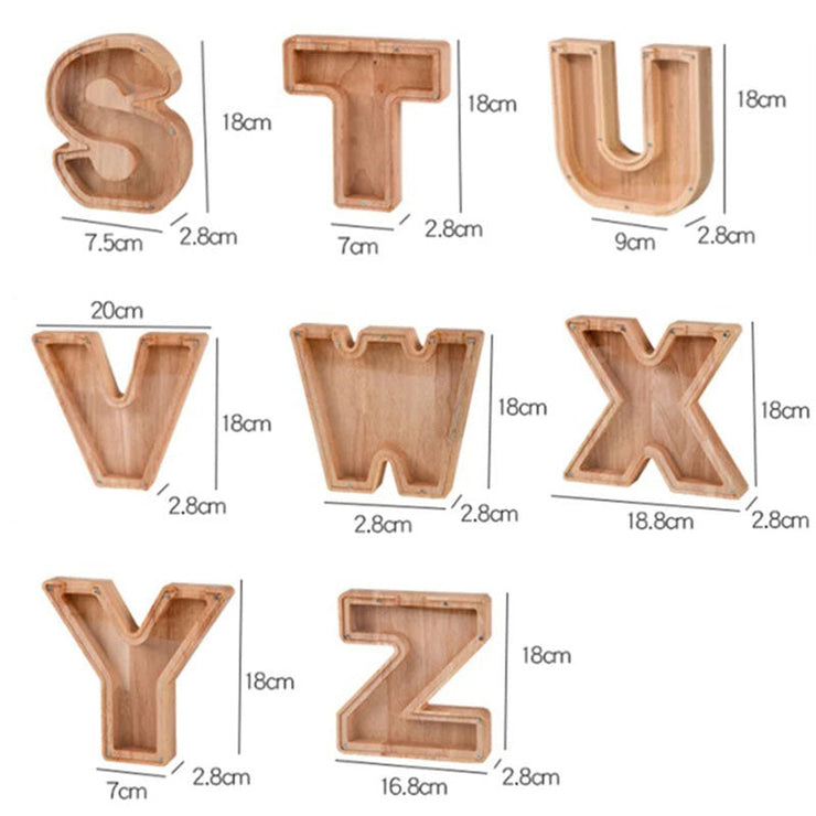 Personalized Wooden Letter Piggy Bank 🔥Buy 2 Free Shipping🔥