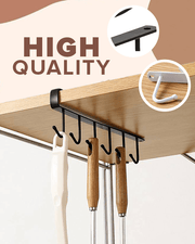 Under-Cabinet Hanger Rack (6 - 12Hooks)