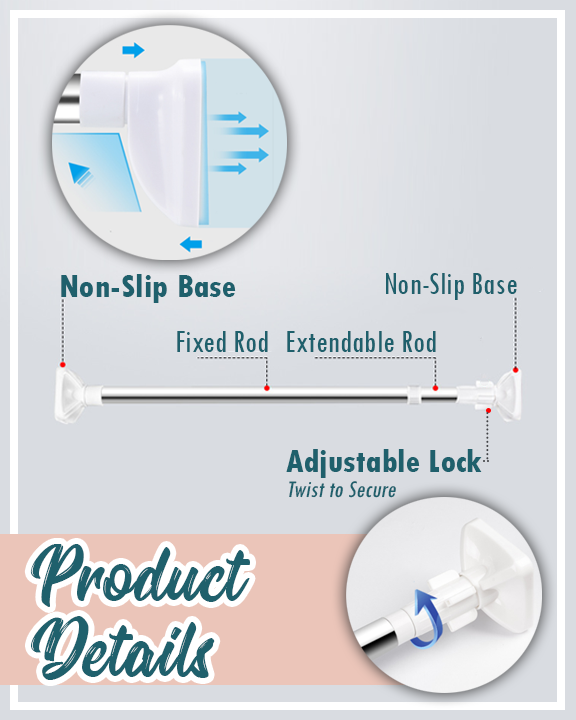 Telescopic Nail-free Hanging Rod