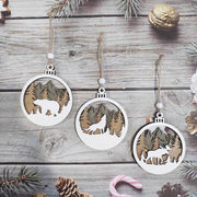 Wooden Handcraft Ornaments - Christmas Tree Pendants