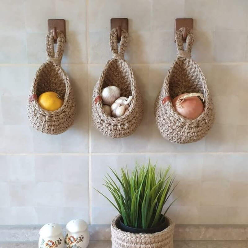 Hanging Wall Vegetable Fruit Baskets