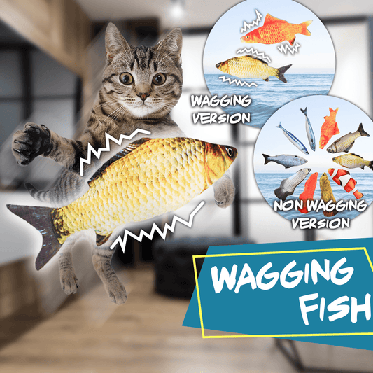 Realistic Fish Wagging Plush Toy