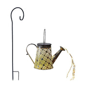 Solar Powered Kettle Showerhead Garden Lamp