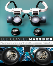 LED Glasses Magnifier