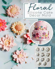 Floral Silicone Cake Décor Mold