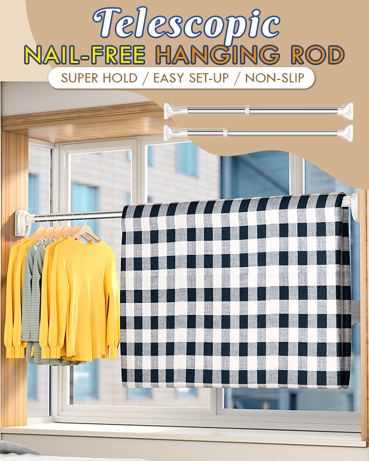 Telescopic Nail-free Hanging Rod