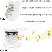 Bear Shape Crystal Mini Thumb Piano