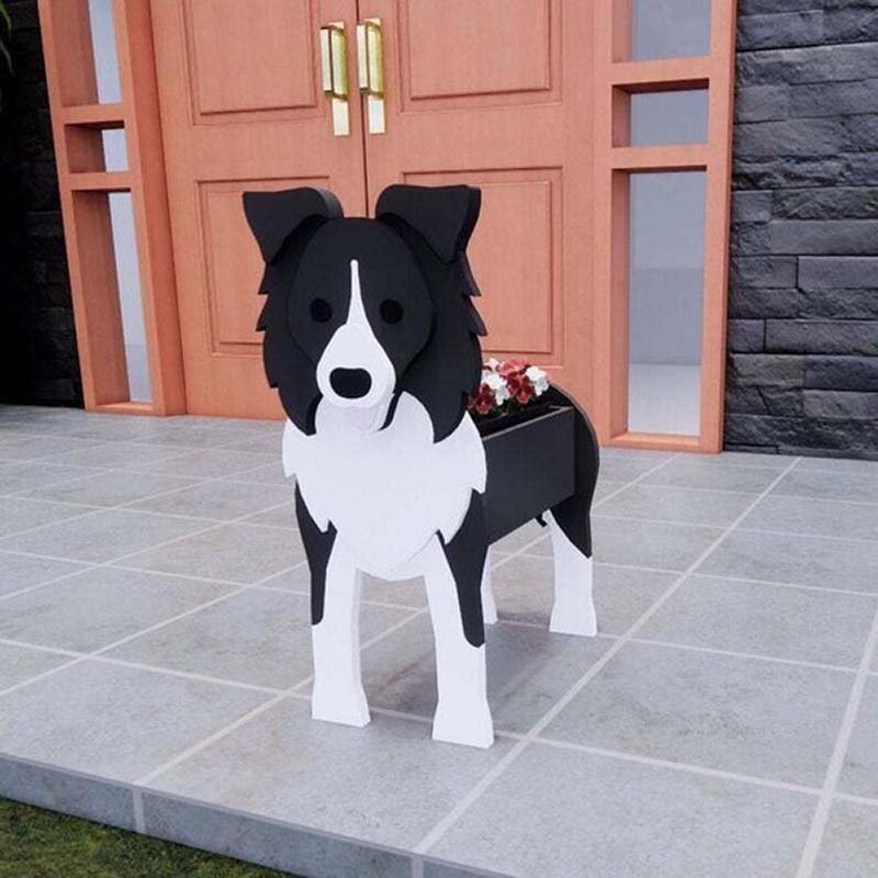 Border Collie Planter AP038