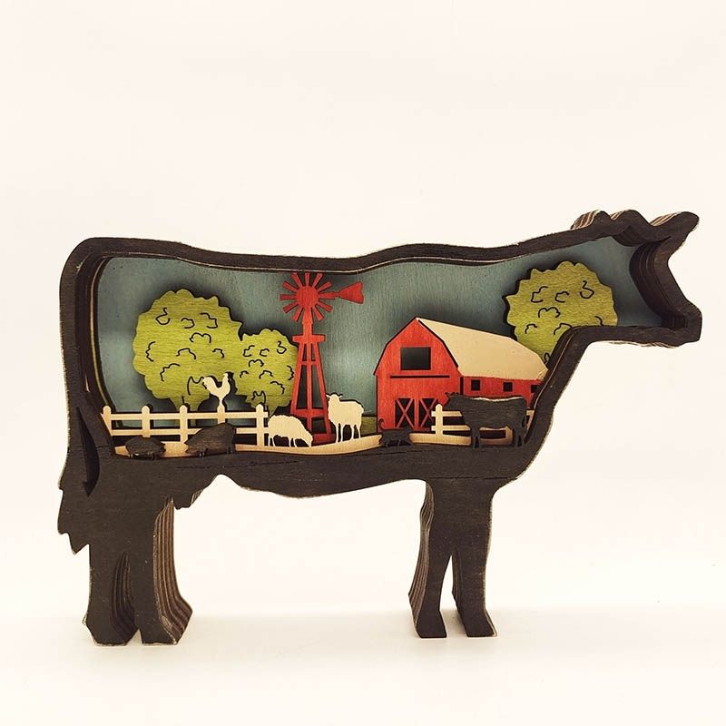 Cattle Carving Handcraft Gift