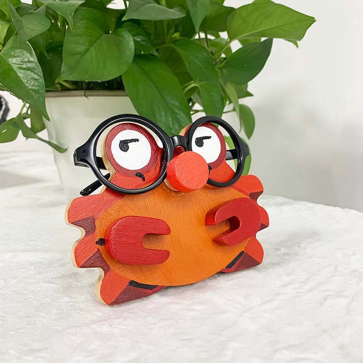 Handmade Glasses Stand Lovely Crab