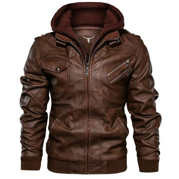 Premium Hooded Vindictation Leather Jacket