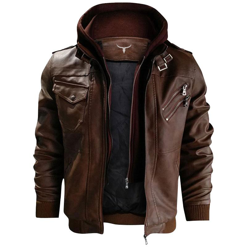 Premium Hooded Vindictation Leather Jacket