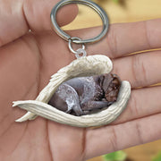 Sleeping Angel Acrylic Keychain German Shorthaired Pointer