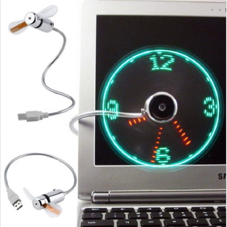 USB Clock Fan Fan