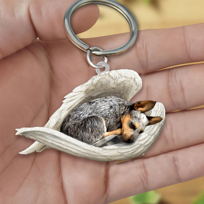 Sleeping Angel Acrylic Keychain Heeler