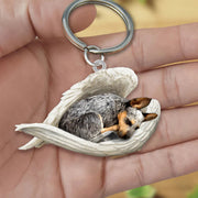 Sleeping Angel Acrylic Keychain Heeler