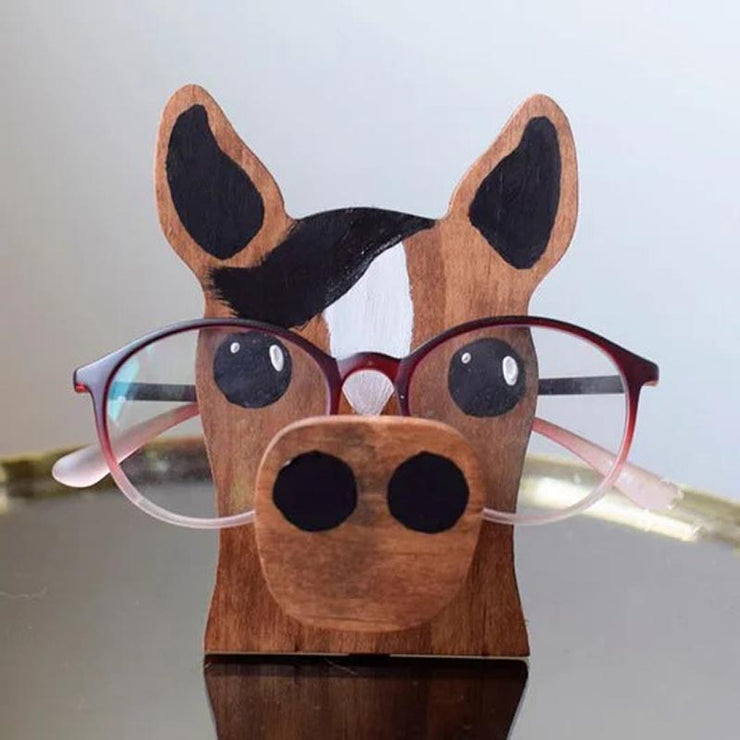 Handmade Glasses Stand Lovely Horse