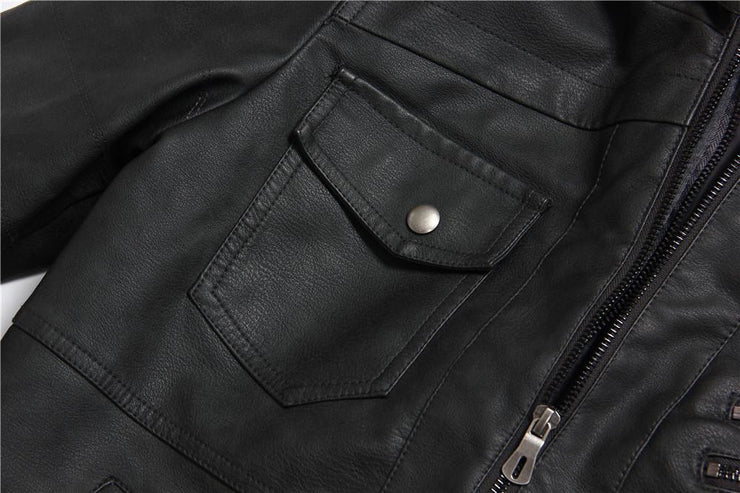 Premium Hooded Vindictation Leather Jacket