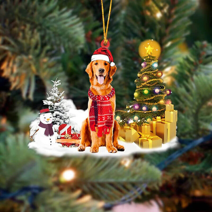 Golden Retriever Christmas Ornament SM042