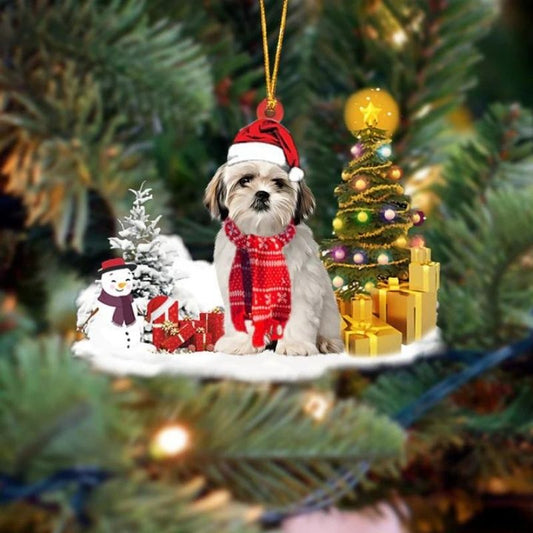 Shih Tzu Christmas Ornament SM054