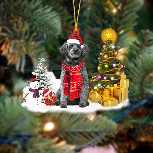 Schnoodle Christmas Ornament SM095