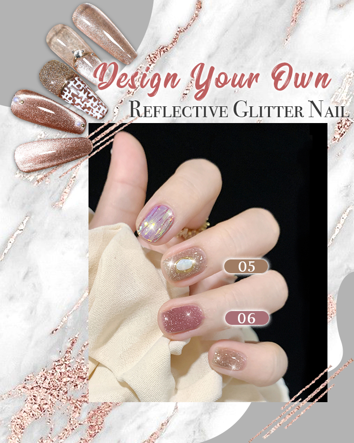 Reflective Glitter UV Nail Polish