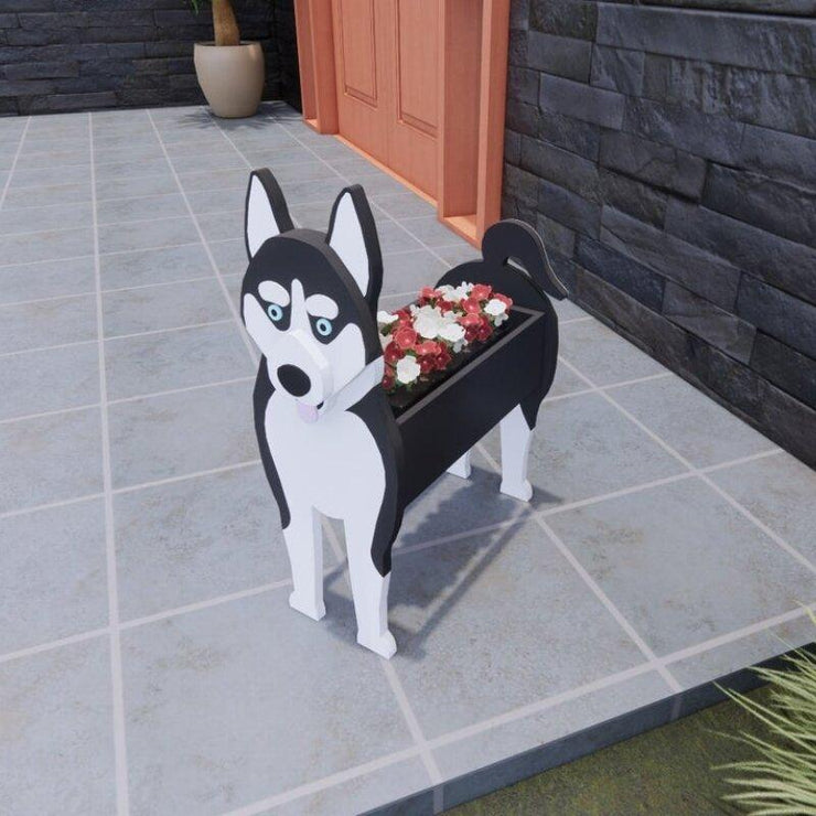 Siberian Husky Planter AP027