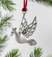 Solid Pewter Christmas Tree Ornament