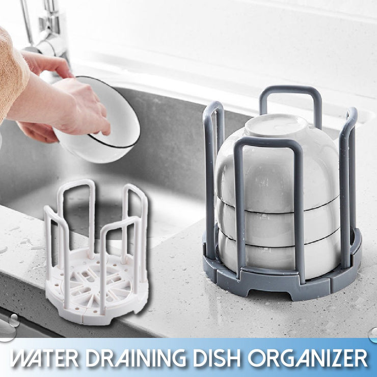 Water Draining Dish Organizer